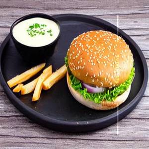 Veg cheese garlic burger
