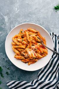 Red And White Sauce Penne Pasta