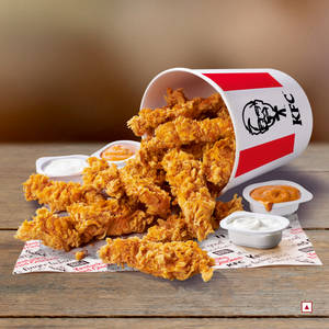 Wednesday Strips Chicken Bucket