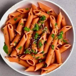Veg Pink Pasta(Red & White Sauce)