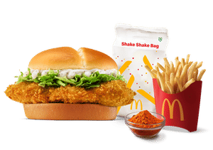 Mc Crispy Chicken Burger + Piri Piri Fries (M)
