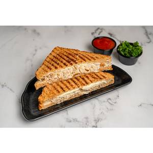 Flat Bread Chicken 2 Cheese Melt Sandwich  - Non-veg