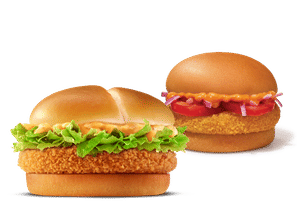 Crispy Veggie Burger + McAloo Tikki