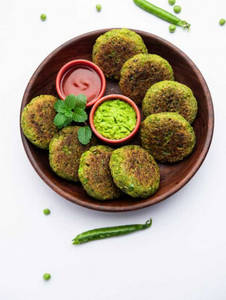 Palak Matar Kebabs