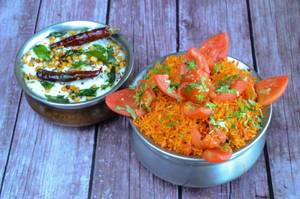 Veg Biryani + Curd(175ml)