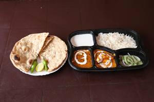 Dal Makhni + Kadai Paneer + Rice + 3 tandoori Roti