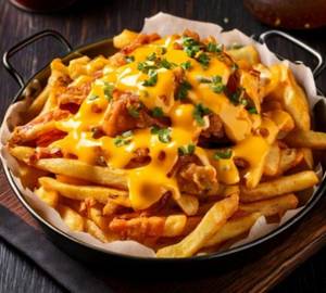 Chicken loaded fries