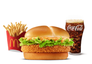 Crispy Veggie Burger Meal (M)