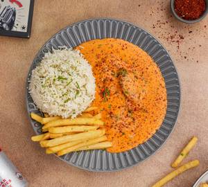 Pollo Paprika With Rice And Fries