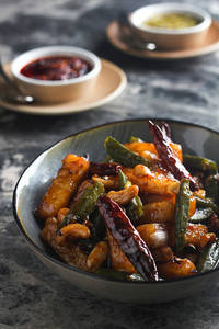Kung Pao Potato & Okra