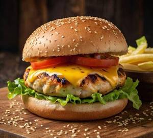 Chicken cheese burger