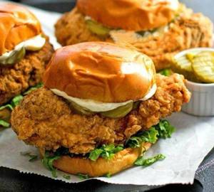 Chicken zinger burger