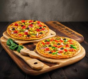 Veg Pizza Combo [8 Inches, Serve 2]