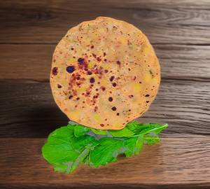 Aloo paratha with palak paratha