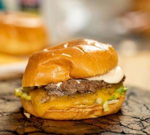 Butter chicken burger