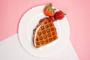 Strawberry Cream Cheese Waffle