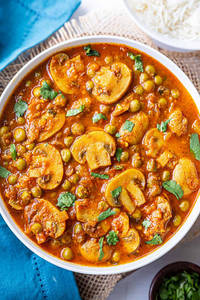 Mushroom Matar Masala