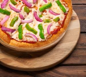 Onion capsicum pizza