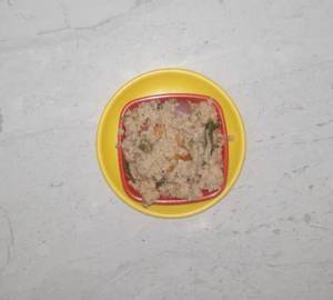 Wheat rava upma+chutney