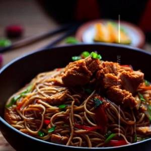 Chicken mancharian noodles