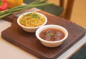Veg Manchurian Gravy With Noodles