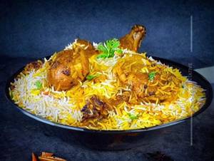 Dum chicken biryani