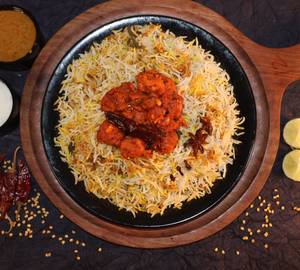 Hyderabadi Chicken 65 Biryani