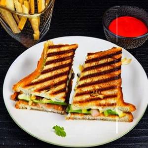 Vegetable grilled cheese sandwich