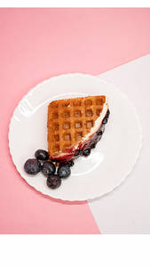 Blueberry Cream Cheese Waffle