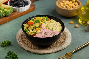 Hummus With Sautéed Veg Bowl