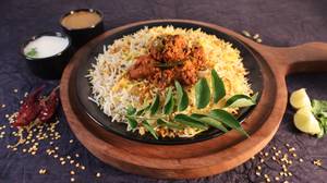 Hyderabadi Chicken Fry Biryani