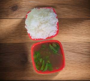 White Rice(750Ml) with Rasam(500ml)