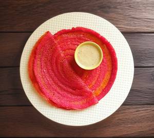 Beetroot dosai sambar Chutni