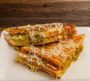 Aloo masala cheese sandwich
