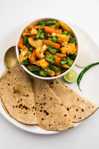 Mix Veg + 3 Roti + Salad