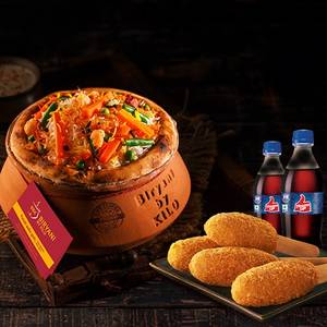 Veg Hyderabadi Dum Biryani Combo [Serve 1-2]