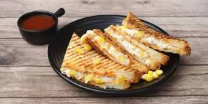 Corn and cheese sandwich