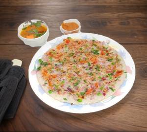 Onion Uttapam Sambar Chutney