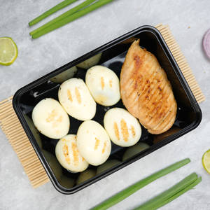 Grilled Chicken And Boiled Eggs