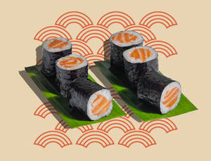 Salmon Hosomaki Sushi (6 Pcs)