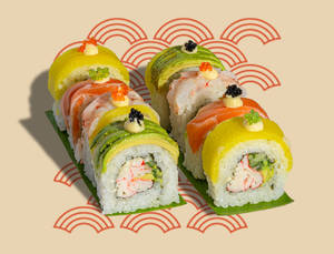 Rainbow Sushi Roll