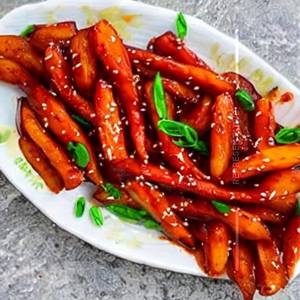 Honey chilli potato