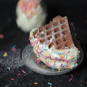 White Choco Waffle