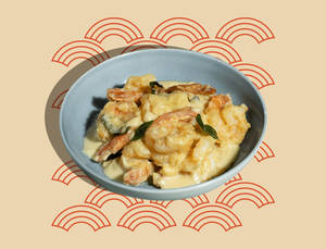 Jumbo Prawns In Singapore Creamy Butter Sauce