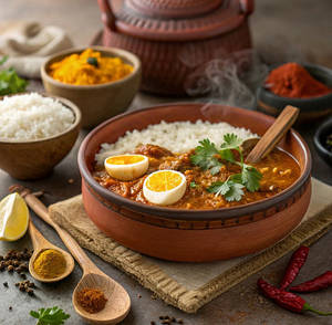 Egg Curry Rice Box