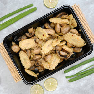 Grilled Mushrooms & Babycorn