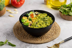 Pesto Risotto With Sautéed Veg Bowl