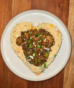 Garlic Mushroom With Flavoured Rice