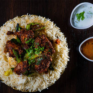 Konaseema Fry Piece Chicken Biryani(south)