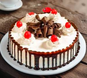 Eggless Black Forest Fantasy Cake